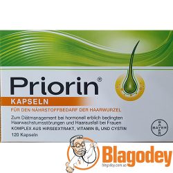 Приорин (Priorin Bayer) капсулы 422 мг, 120 шт. Купить, цена, отзывы.