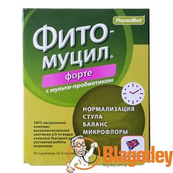 Фитомуцил Форте с мульти-пробиотиком пакетики 5 г, 10 шт. Купить, цена, отзывы.