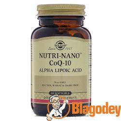 Солгар Нутрикоэнзим Q10 с альфа липоевой кислотой Solgar Nutri-Nano CoQ-10 Alpha Lipoic Acid. Купить, цена, отзывы.