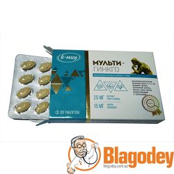 Мульти-гинкго (В-МИН) таблетки, 20 шт. Купить, цена, отзывы.