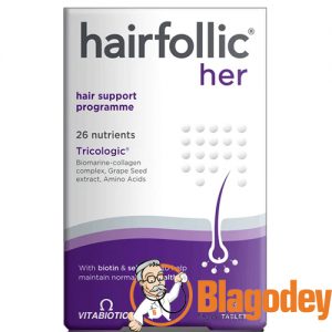 Хейрфолик (Hairfollic Her), 30 шт. Витабиотикс (Vitabiotics) Купить, цена, отзывы